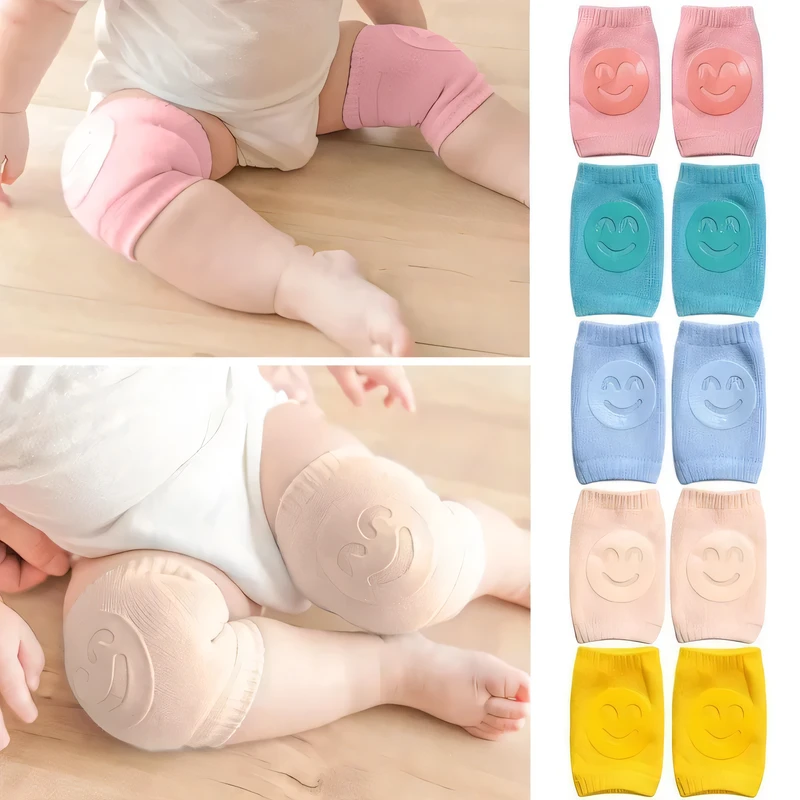 1Pair Anti -Slip Baby Knee Pad Protector (color as per stock)